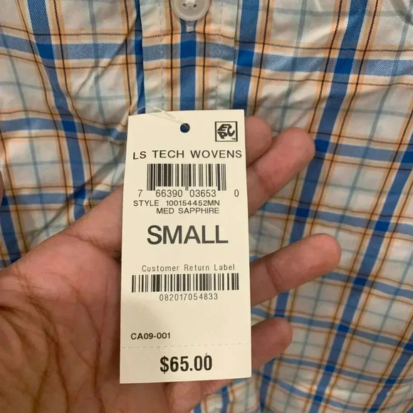 Mens Club Room Tech Woven Button Down NWT - B5 - Picture 6 of 6